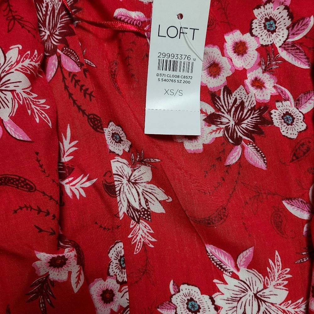 *NWT*.Loft. Red Tunic - Picture 3 of 6